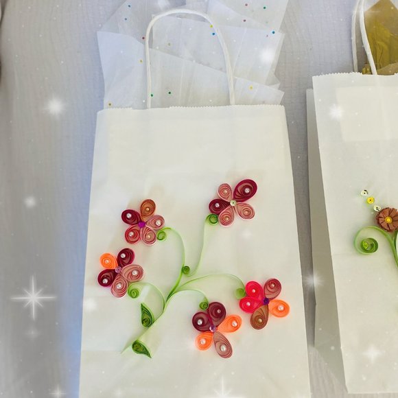 Quilling paper gift bag - Picture 4 of 5